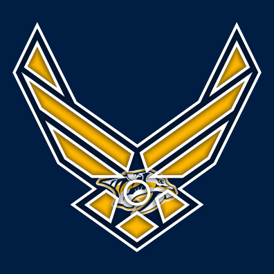 Airforce Nashville Predators Logo vinyl decal